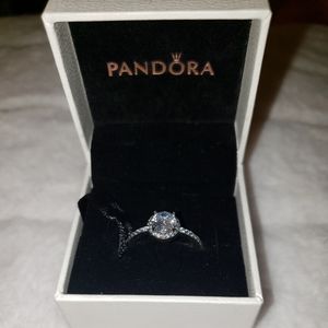 Pandora Round Halo Ring